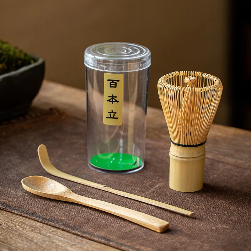 Čajová sada japonských čajových setov matcha šľahačky (chasen) čajová lyžica a kopček (chashaku) matcha set bambusové doplnky