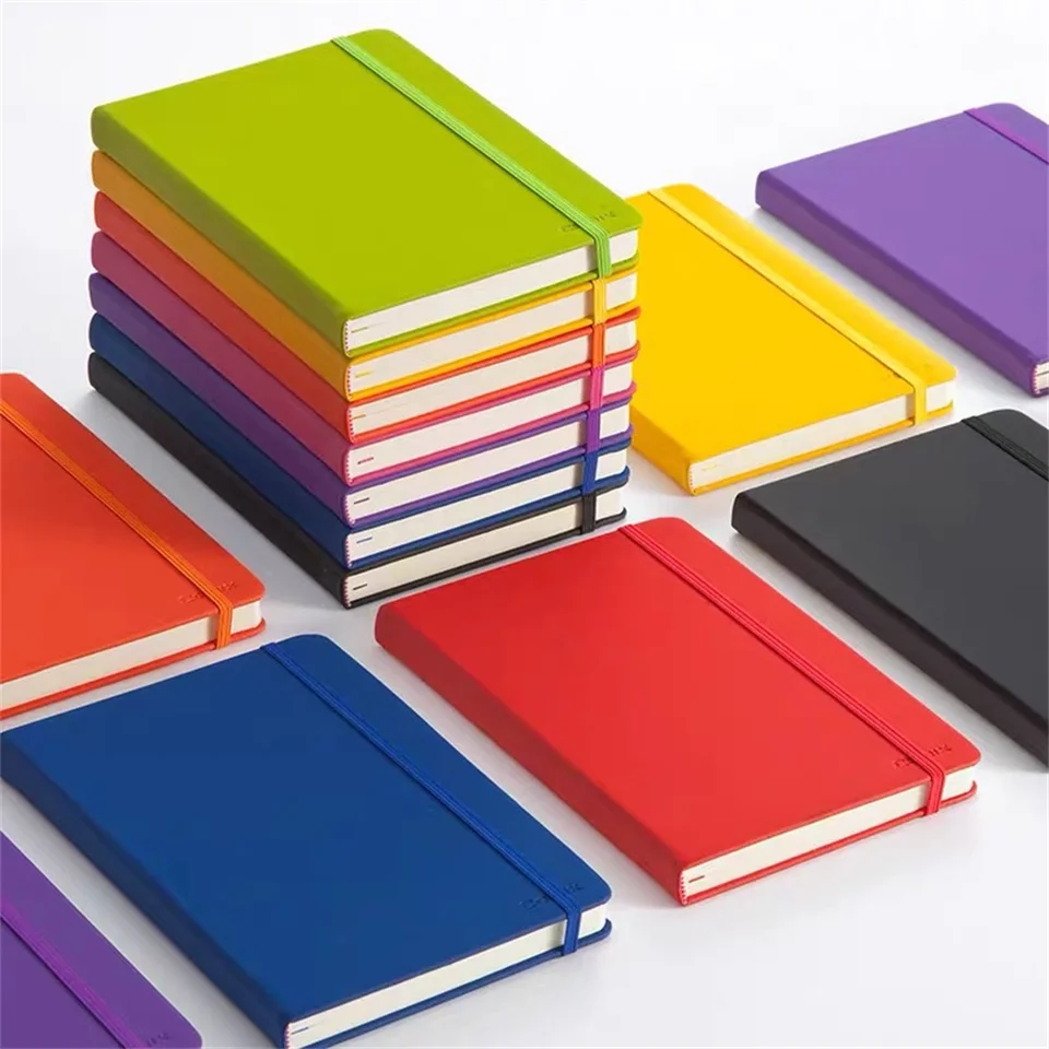 Časopis notebooky A6/A5 na písanie, plánovači Poznámkový blok pre prácu 160 strán 80 GSM Tvrdý obal denník Agenda 2024-25 Bullet