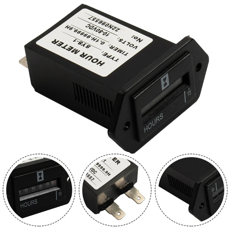 Časový počítač digitálneho displeja elektronický hodinový meter pre generátor benzínu