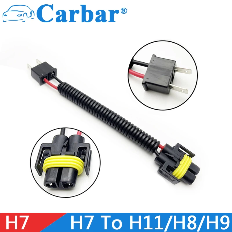 Časti doplnkov automobilov H7 Muž do H8/H9/H11Female Convesion Adapter Plug and Play H11 ženské zásuvky káblové zväzok