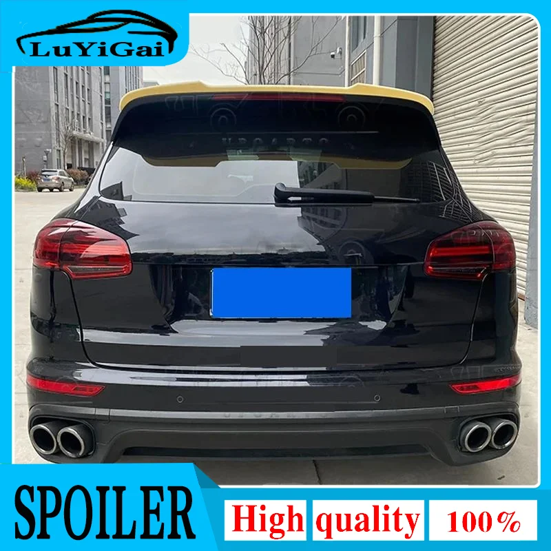 Časti doplnky ABS Plastické spojlery zadnej strechy kmeňa pre Porsche Cayenne 958 92A 2015 2016 2016 2017