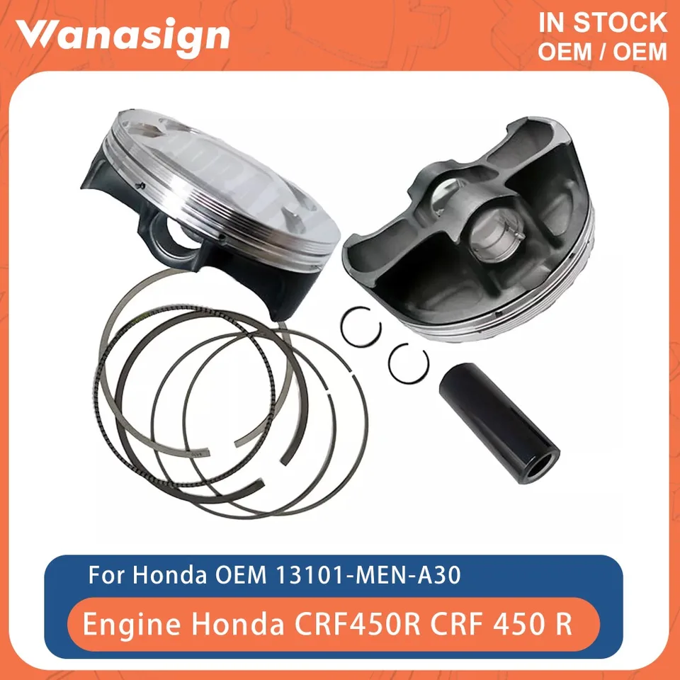 Časti motocyklového motora Vysoko kvalitné kované kované súpravy pre prestavbu piestov pre Honda CRF450R CRF 450 R 96 mm 12.5: 1 2009-2016 13101-Men-A30