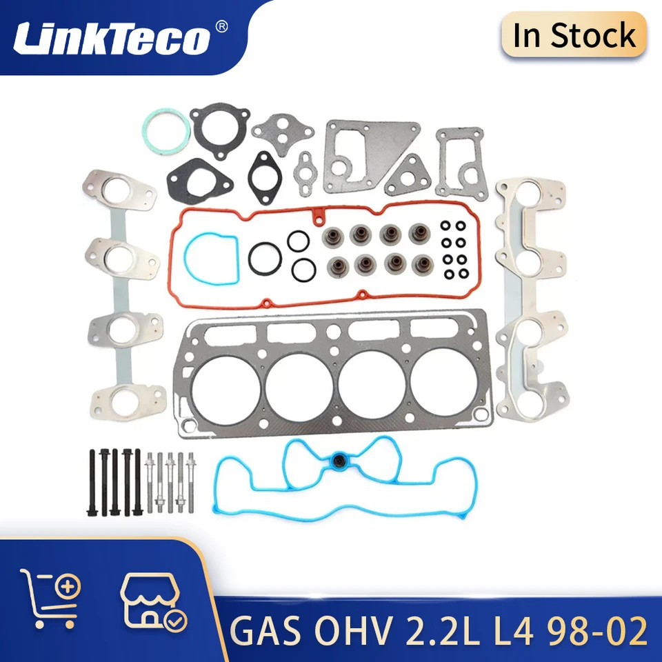 Časti motora Plné tesnenie tesnenia hlavy 2.2L L4 Gas OHV Ln2 pre 98-02 Chevrolet Cavalier S10 GMC Sonoma Isuzu Hombre Pontiac Pontiac