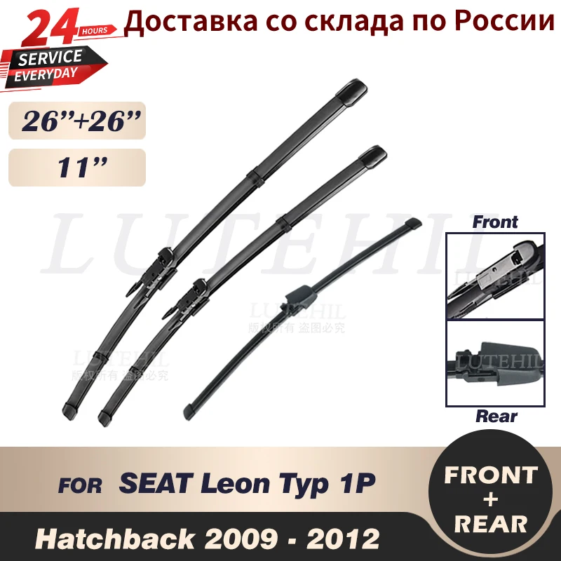 Čepele predného a zadného stierača pre sedadlo Leon Typ 1p Hatchback 2009 2011 2011 2012 Windowskree Window 26 