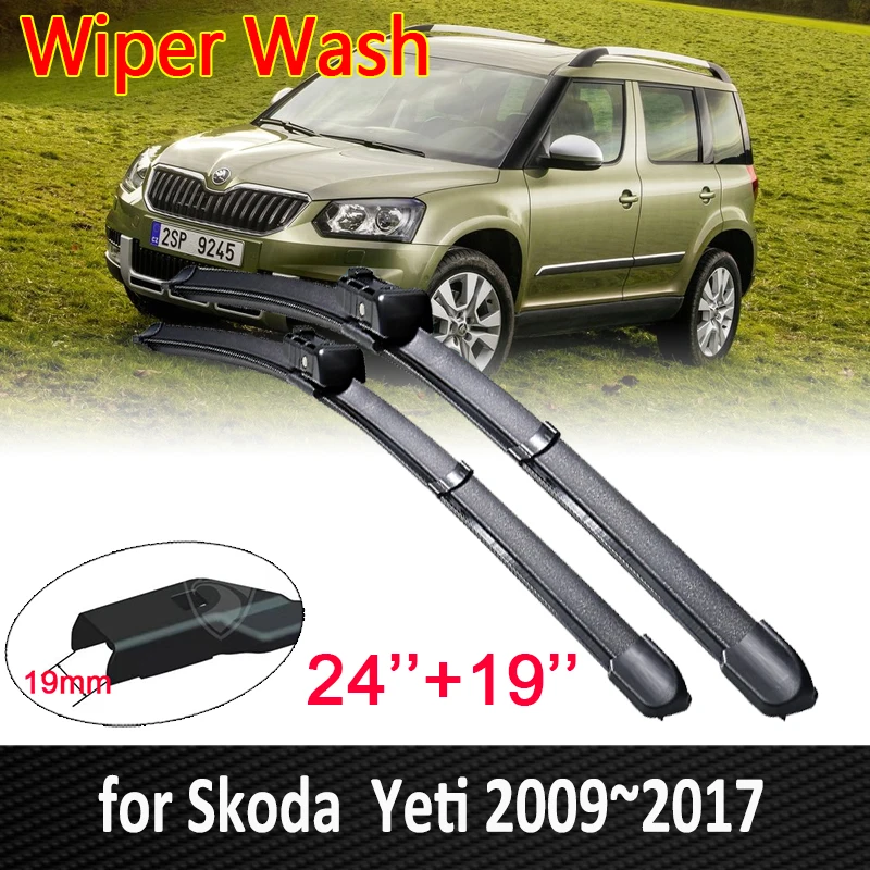 Čepele stieračov automobilov pre skod Yeti 2009 ~ 2017 predné čelné sklo Wipers Wipers Car Good Goods 2010 2012 2013 2014 2015 2015 2016