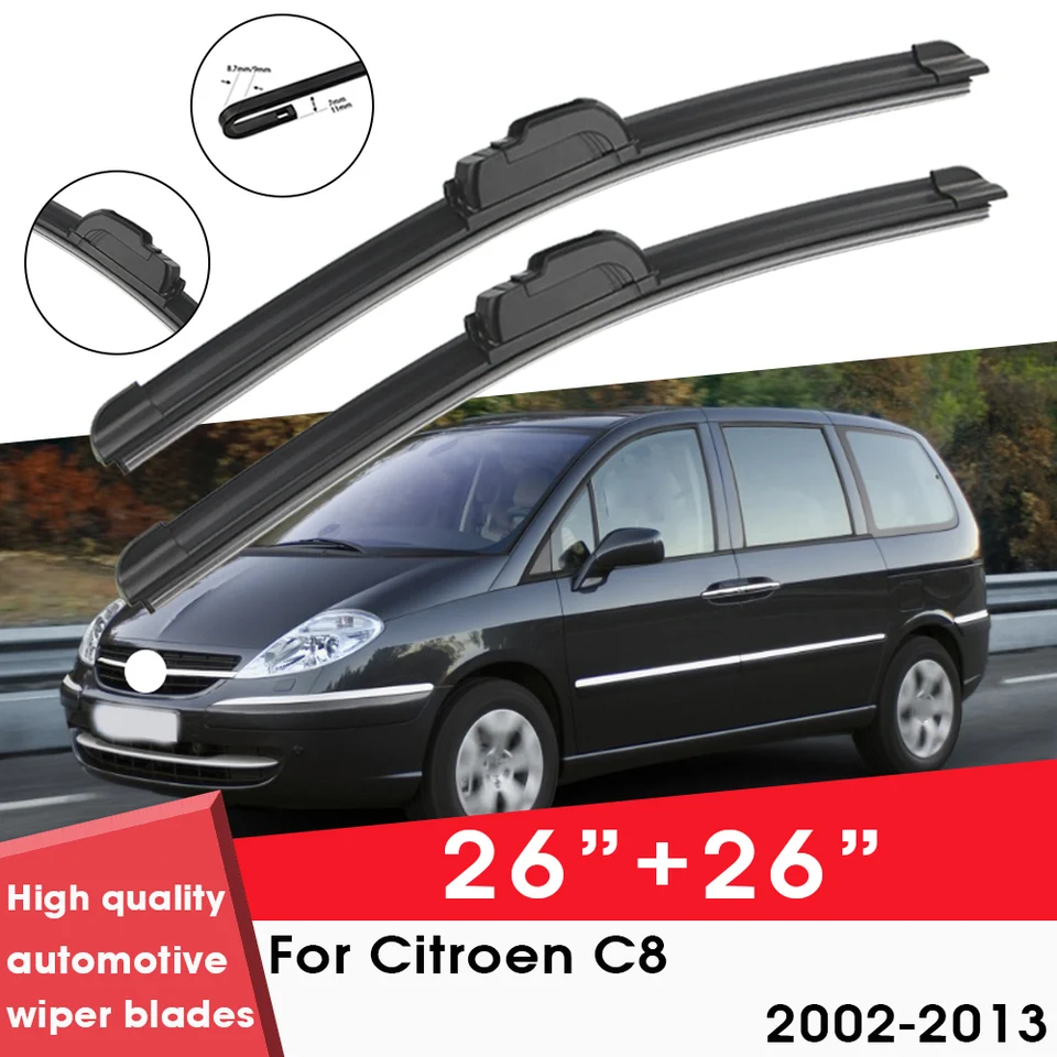 Čepele čepelí na autá pre čepele pre Citroen C8 2002-2013 26 
