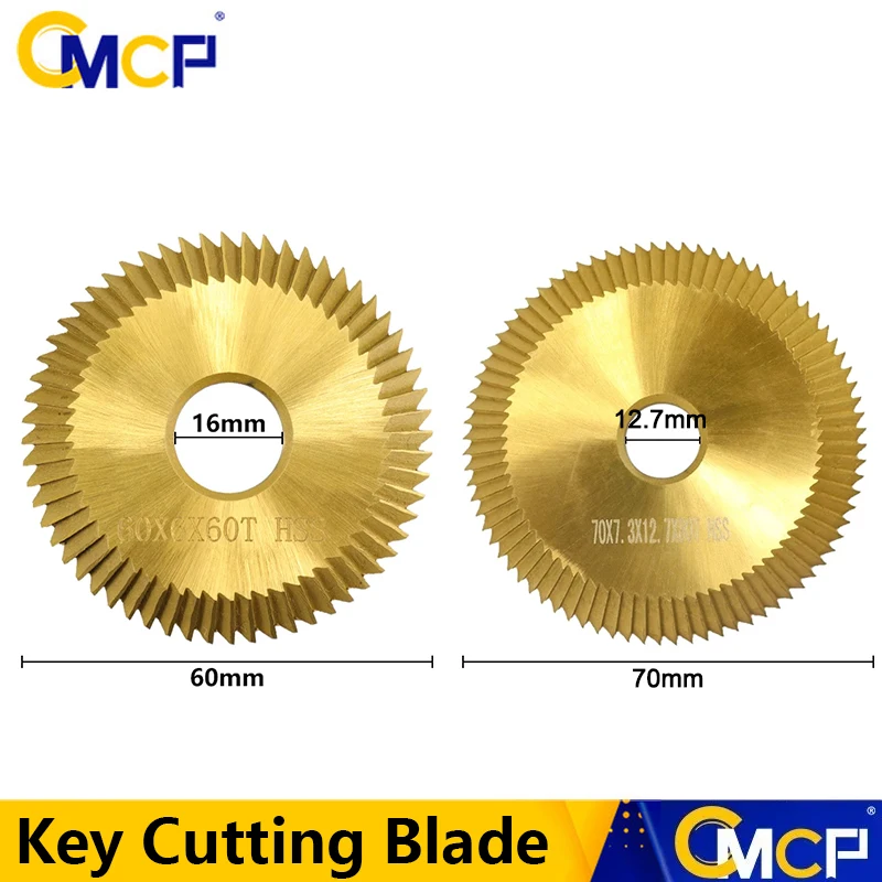 Čepeľ CMCP píla HSS 60 mm/70 mm čepeľ Kopopopapecia kľúča pre duplicitné kľúče strojové mletie strihacie kľúče kľúče na kotúčový zámočník