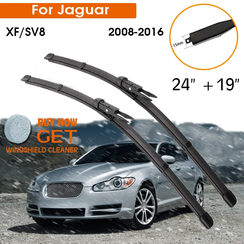 Čepeľ stierača automobilu pre Jaguar XF/SV8 2008-2016 Gumový gumový kremíkový doplňovací stierač predného okna 24 