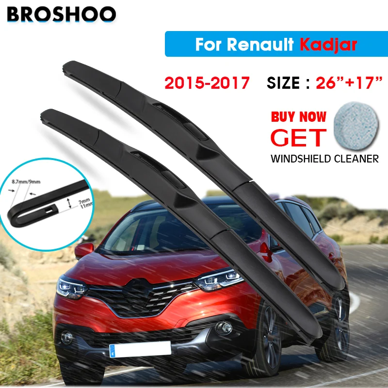 Čepeľ stierača automobilu pre Renault Kadjar 26 