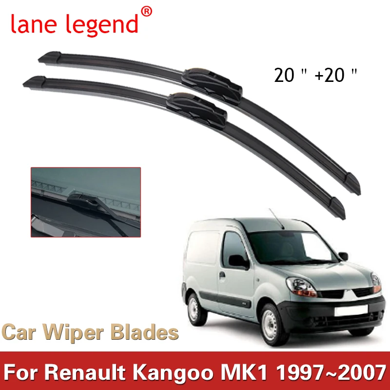Čepeľ Wiper pre Renault Kangoo 1997 ~ 2007 MK1 predné čelné sklo Auto príslušenstvo 1998 1999 2000 2001 2002 2003 2004 2005 2006