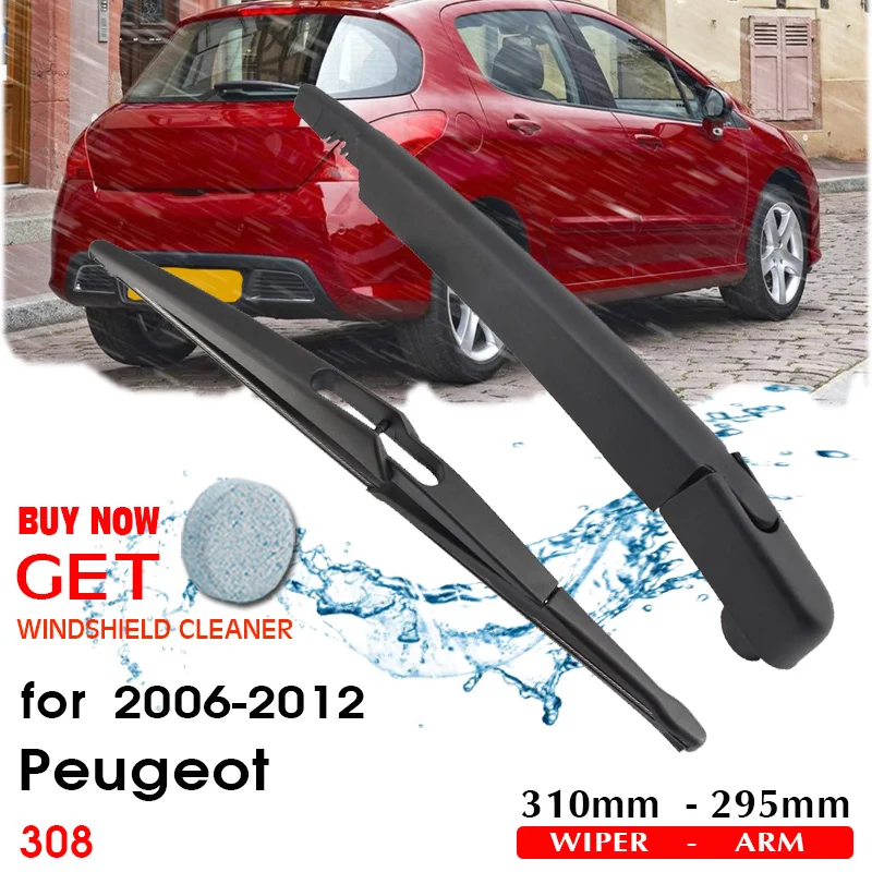 Čepeľ zadného stierača Broshoo Blade Blades Zadné čelné sklo stierača pre Peugeot 308 Hatchback (2006-2012) 310 mm automatický štýl