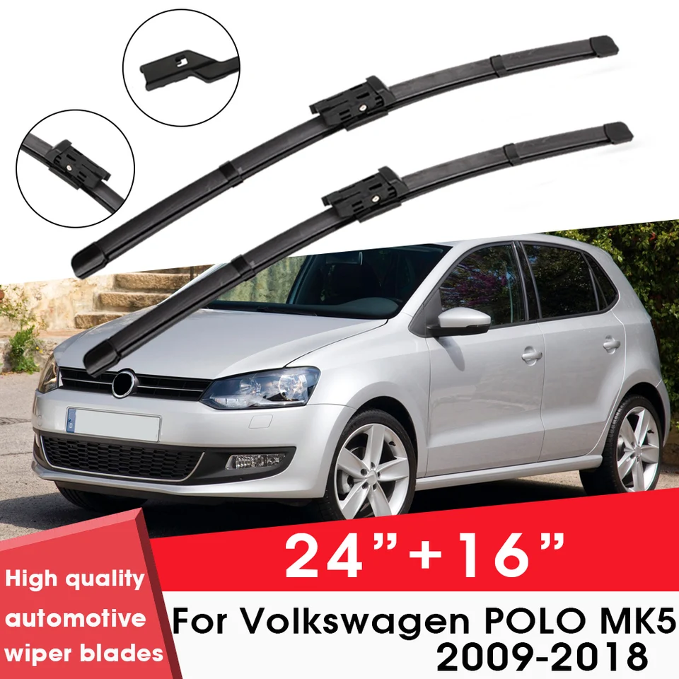 Čepeľové čepele pre autá pre Volkswagen Polo MK5 2009-2018 24 