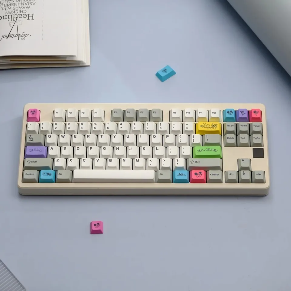 Čerešňový profil GMK Cyl Rubrehose Keycaps