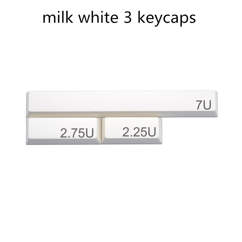 Čerešňový profil rozdeleného priestoru 1,75U 2U 2.25U 2.75U 3U 7U Space Bar Keycaps pre Alice HHKB PBT Dye Subbed R1 Caps