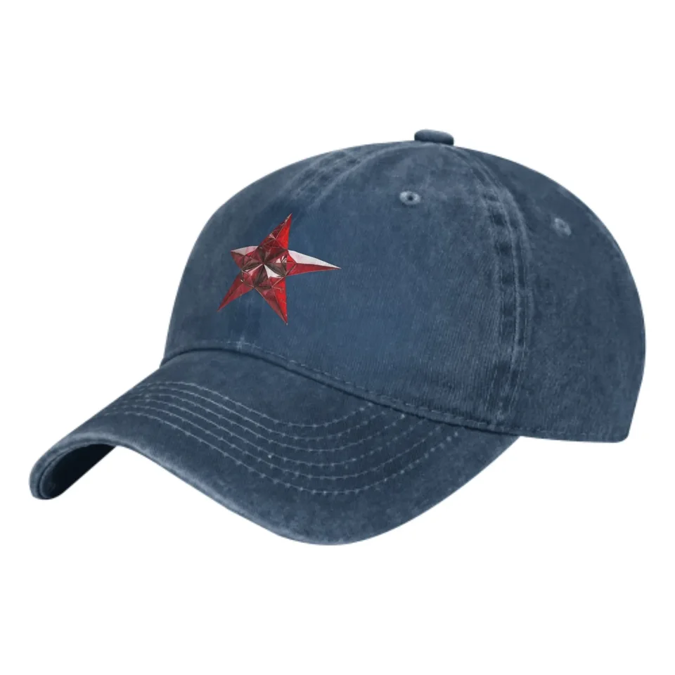 Červená hviezda Summer Classic Fashion Men Trucker Hat Cotton Priedušné ženy kovbojové čiapky vonkajšie voľný čas basketbalové čiapky