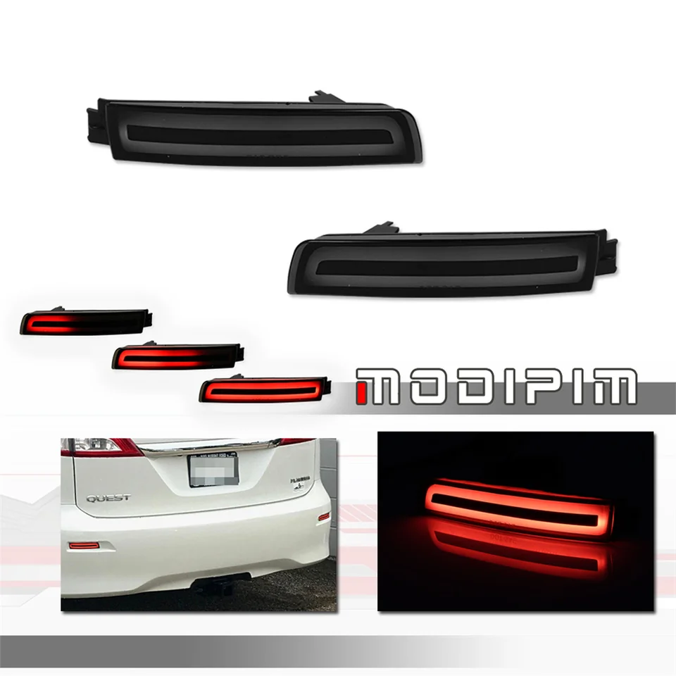 Červená LED automobilová reflektorová brzda a zadné hmlové svetlá pre Nissan Juke Murano Quest Sentra & pre Infiniti FX35 FX37 FX50 QX70