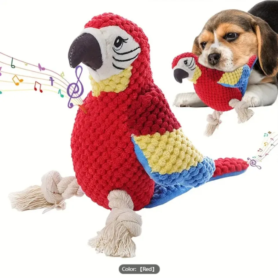 Červená pasieka v tvare Plush Funny Hray, ktorá vydáva zvuky a je určená pre roztomilých psov na žuvanie a čistenie hračky pre psov zubov