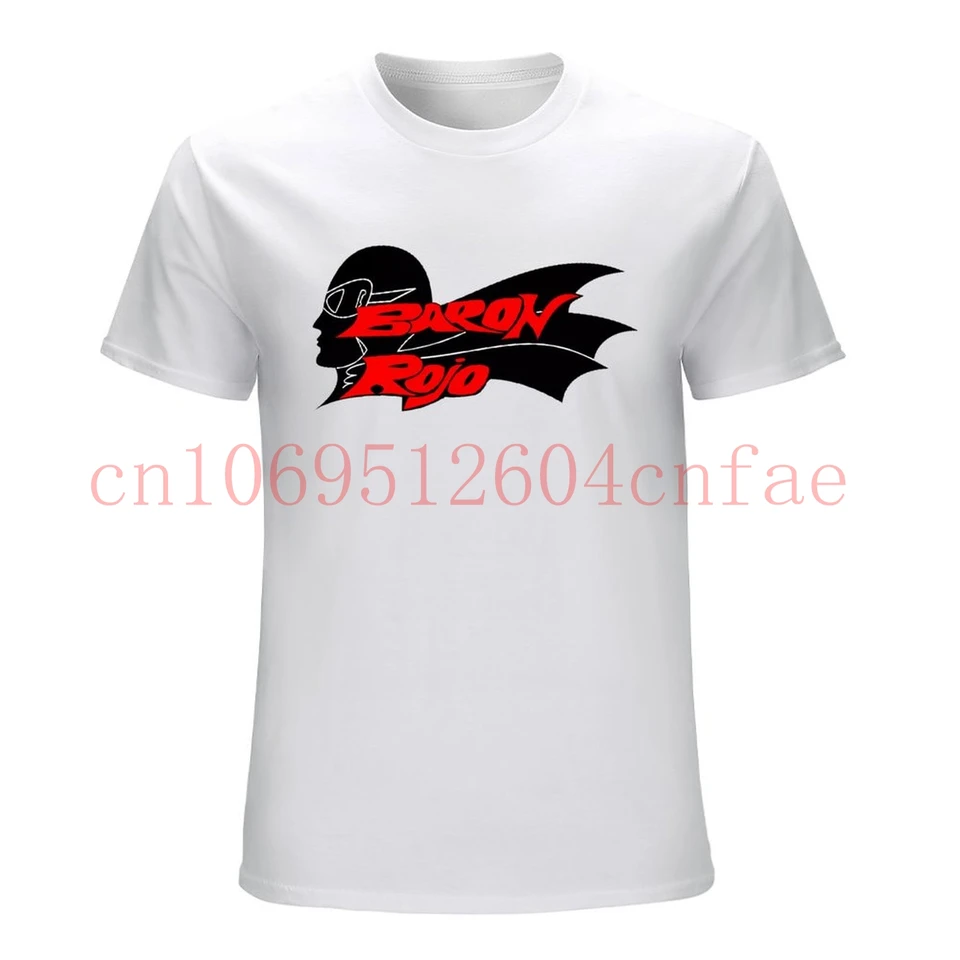 Červený barón Tričko Roly Logo White Men's 100% bavlna S-4XL