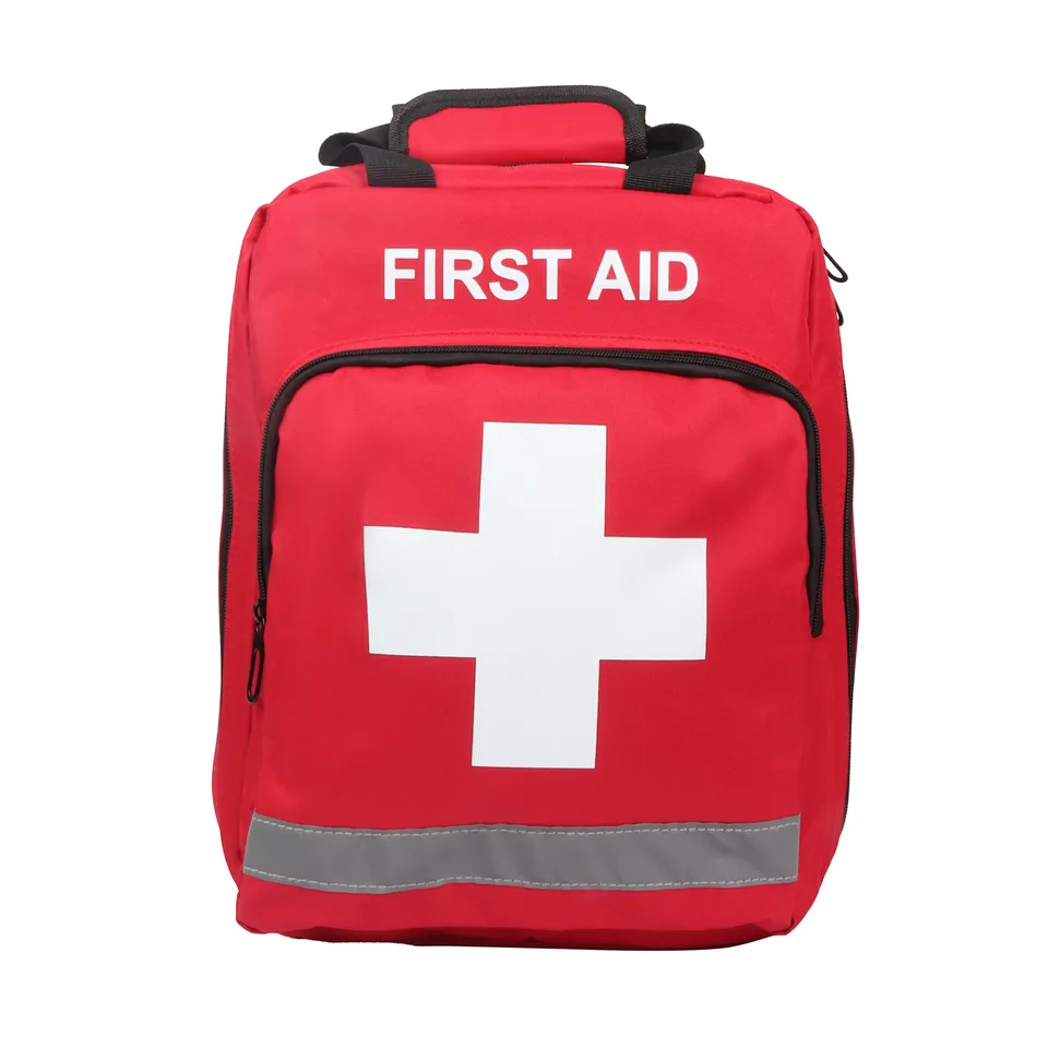 Červený núdzový batoh s prvou pomocou vrecko Prázdne lekárske ošetrenie prvej pomoci Batoh prvé Trauma Responder Trauma s reflexným pásom