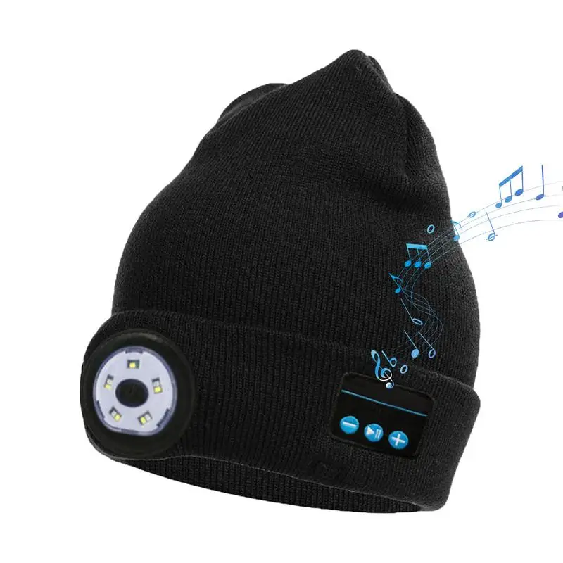 Čiapka so svetlom pre mužov Ženy Wireless Led Beanie Hat Unisex Led Winter Emap Hat Hat pre mužov Ženy a tínedžeri