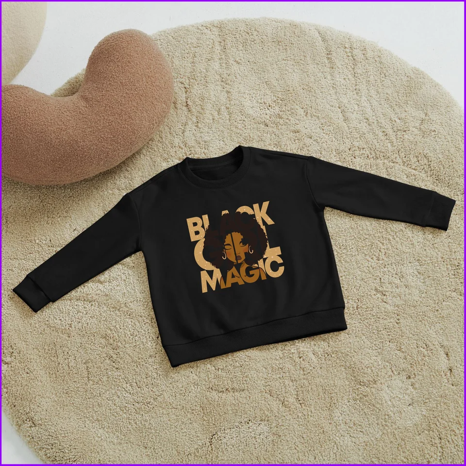 Čierna dievča Magic yhbc119 Kids Boys Dievčatá mikiny mikiny mikiny mikiny