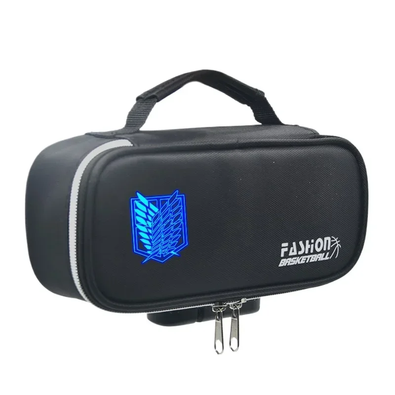 Čierna, heslo Lock Glow-in-the-Dark, Attack On Titan, Shingeki no Kyojin, Anime Pencil Case Bag, Kids Pencilcase Girls Boys School