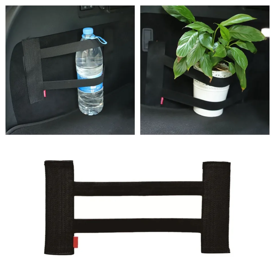 Čierne auto Fixované popruhy Polyester 32-38 mm hasiaci prístroj pre Hyundai Elantra i30 Encino Kona