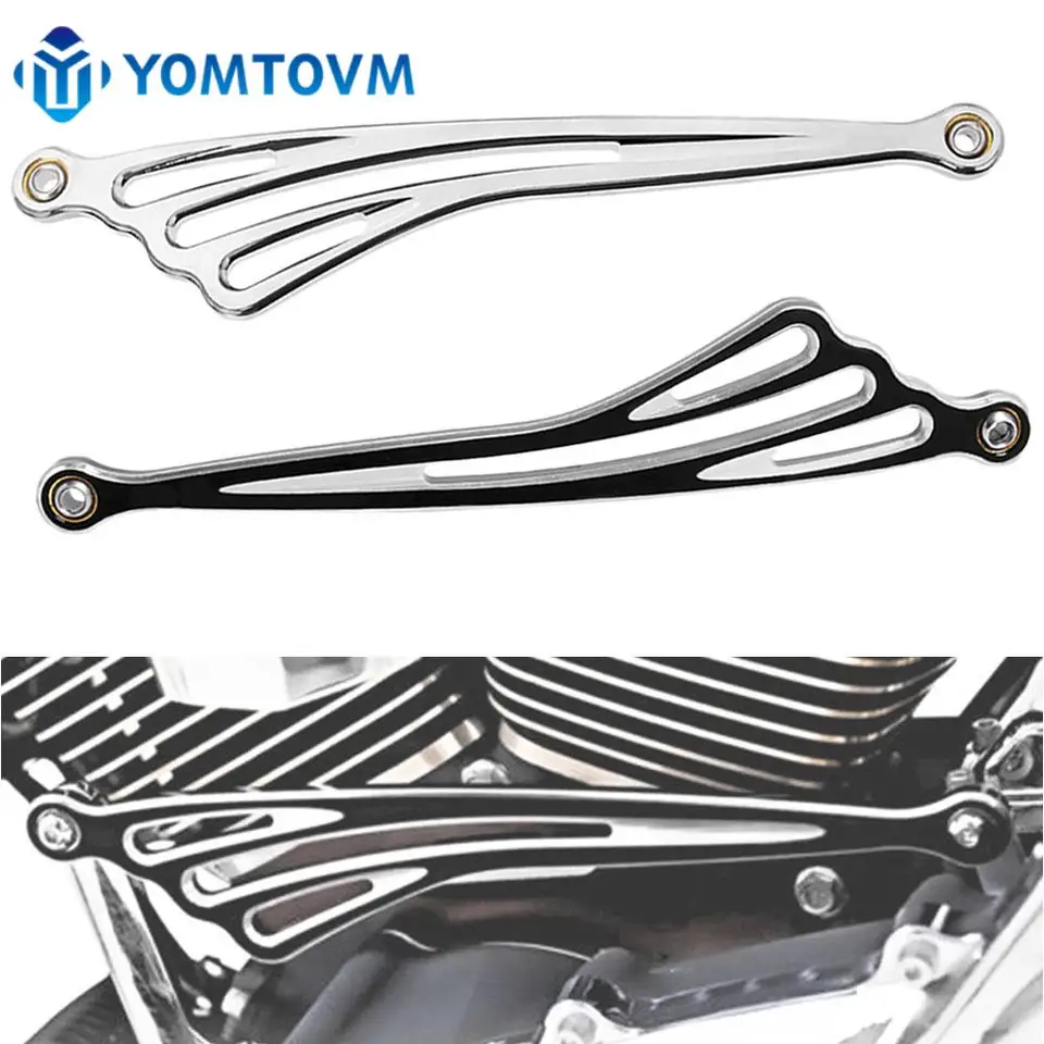 Čierne chrómové krídlo CNC prevodovky Shift Lever Shift Linkage pre Harley Softail Touring Trike 1986-Later