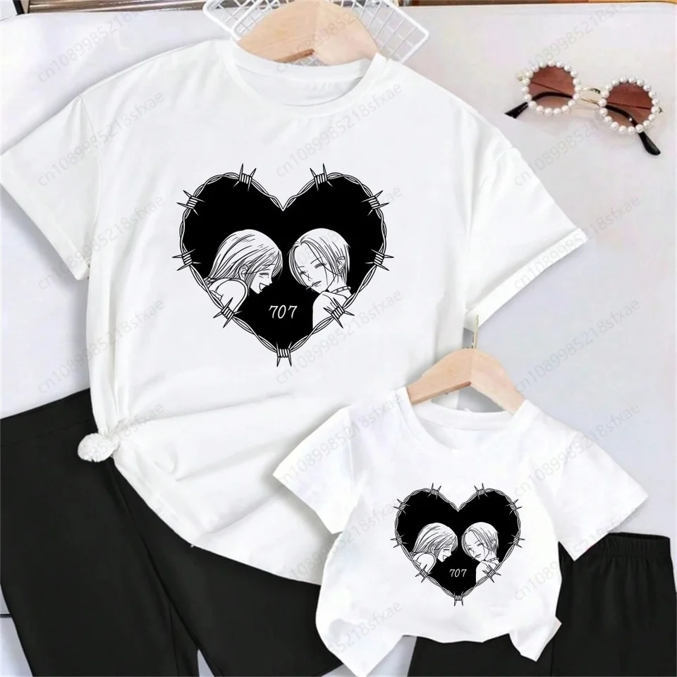 Čierne kamene Nana Osaki Anime Kids letné dievčatá a chlapci vtipné tričko DETI Tlač biele tričko módne ležérne detské oblečenie