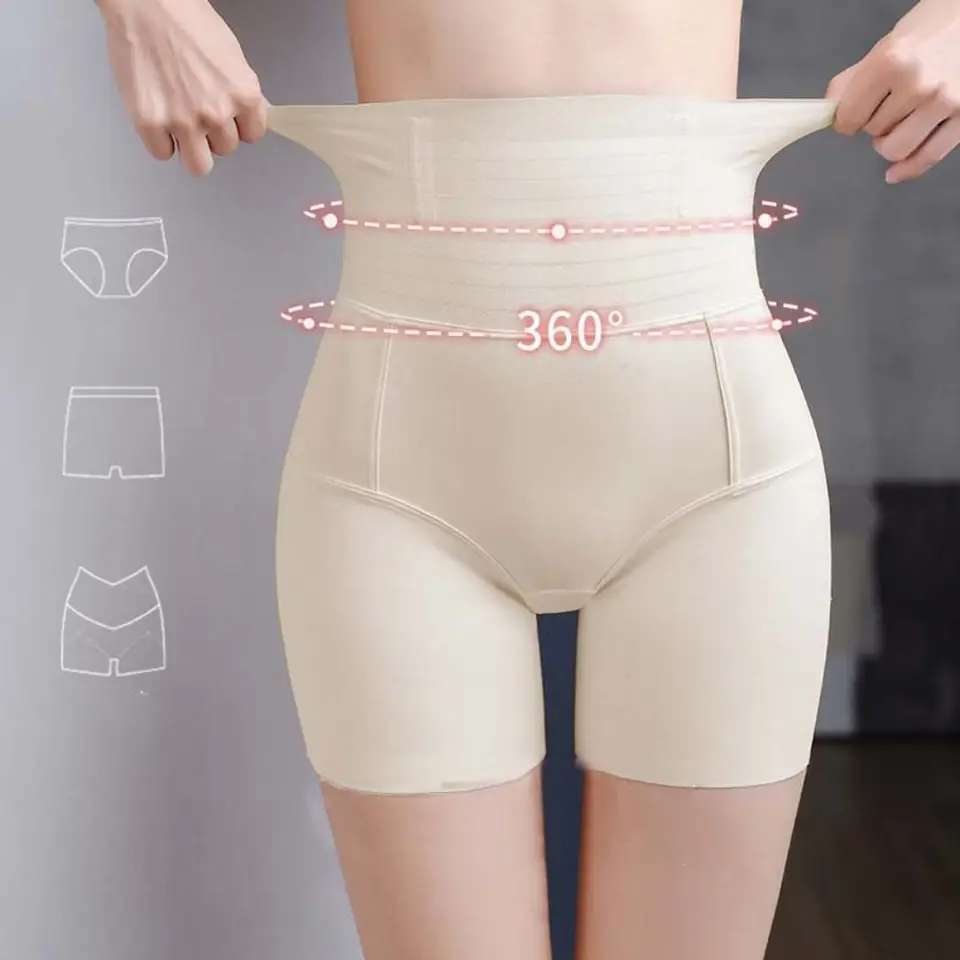 Čierne nahé popôrodné telo Shaper Shaper Compression Shapewear Butt Lifter Briefs Control Control Underwear Tréner