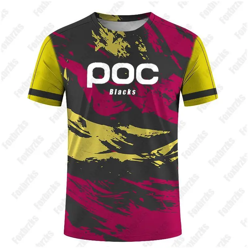 Čierni poc cyklujúci dres Tričko Maillot Ciclismo hombre spexcel moto dh off Road Mountain Bike Team MTB BMX Motocross