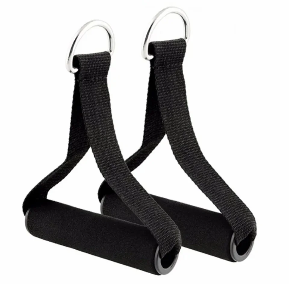 Čierny 1 pár pull rukoväte pásmo odporu penové výmenné fitnes vybavenie čierna joga cvičenie Workout Power Bands telocvičňa telocvičňa