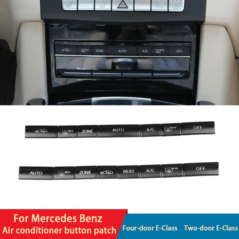 Čierny automobil Central Control Kimationing AC Tomgers Cover pre Mercedes Benz E Class W212 W213 S213 A207 A238 S212 S213