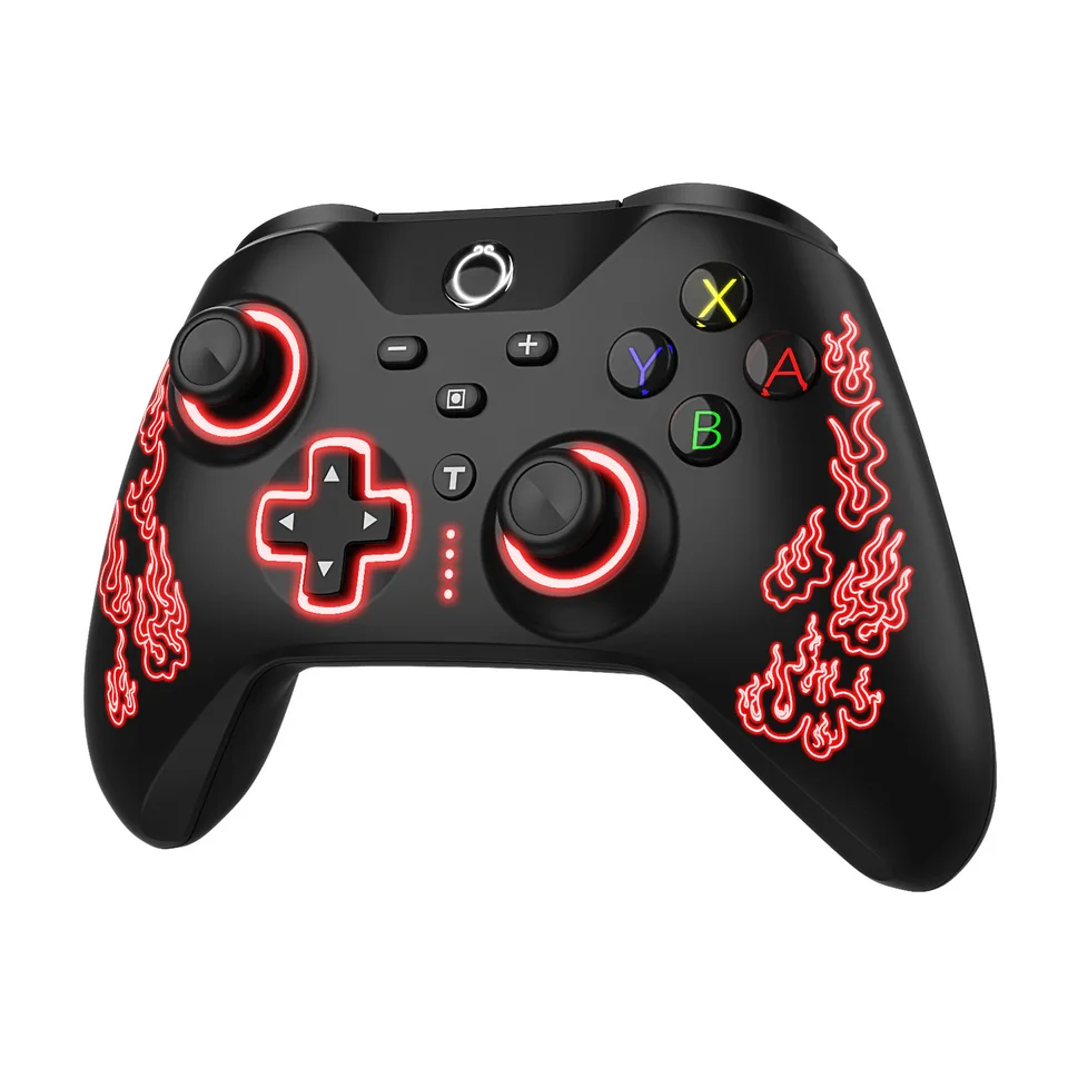 Čierny mýtus Wukong Hall-lineárny pre prepínač Steam PC RGB Gamepad Wireless Game Console Vibrácie Wake Up Up GamePad Six Axis
