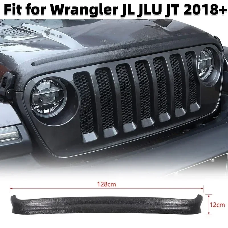 Čierny obal na autá Čierny kryt Brany Guard Hood Deflector Shield pre Wrangler Jl JLU JT 2018 2019 2020 2021 2022