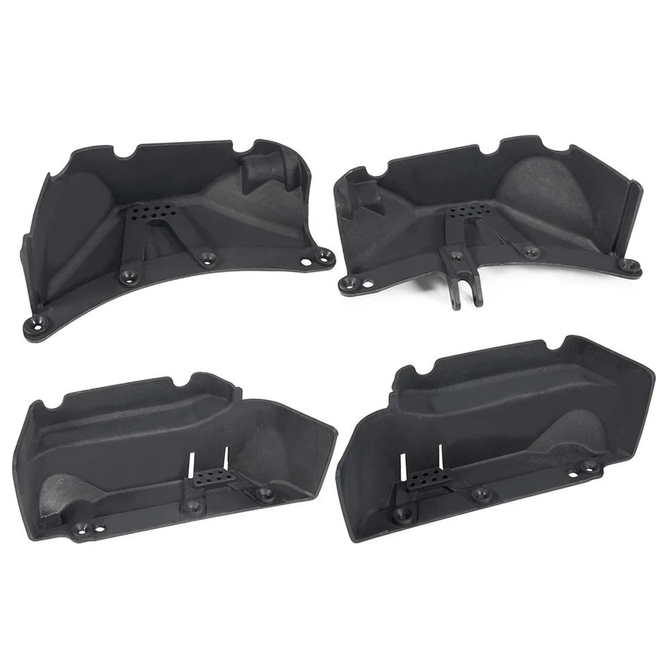 Čierny plastový predný a zadný bahenný klapka Fender pre axiálne SCX10 II 90046 90047 1/10 RC Crawler CAR IBACES ČAS