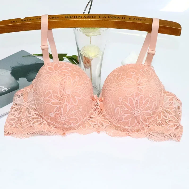 Čipka podprsenka pre ženy Big Cup 1/2 Sexy kvetinové spodné spodné prádlo Dámy Dámske