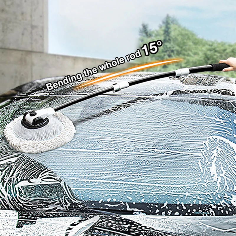 Čistenie automobilu kefka na umývanie kefy Teleskoping dlhá rukoväť čistenie mop chenille metl