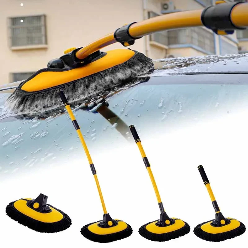 Čistenie automobilu kefou na umývanie kefy Teleskopická dlhá rukoväť mop chenille metla detaily nastaviteľné super absorbentné automatické príslušenstvo