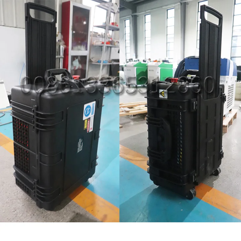 Čistiaci prostriedok na batožinu laser 200 W laserové odstraňovanie hrdze Machine kufrík na čistenie laserových laserov