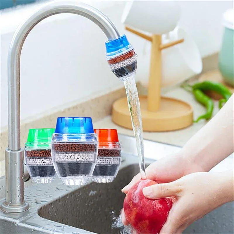 Čistiteľ TAP filter Úspora vody Kuchynský kohútik Bubbler Aktívne uhliek filtrácia sprchy sprchovacia hlava čistiace filtre