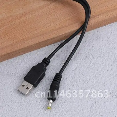 Čistá medená čierna 1A 5V USB až DC 4,0x1,7 mm napájací nabíjací kábel 1,2 m pre rozhranie Sony PSP 4.0