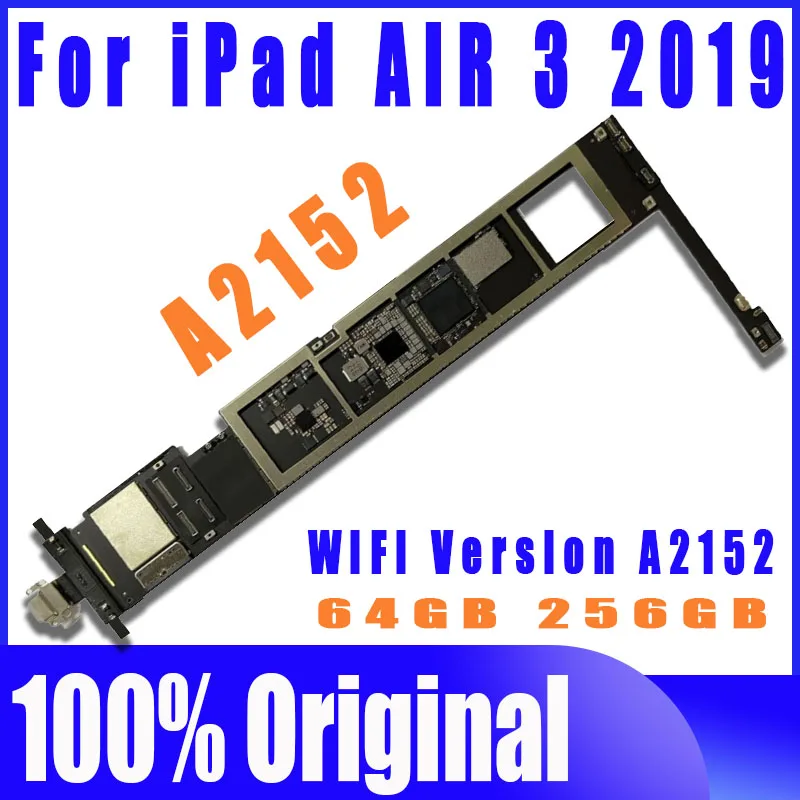 Čistá základná doska iPad iPad Air 3 Logické dosky pre hlavnú dosku pre verziu WiFi A2152 so systémami iOS s úplnými čipmi