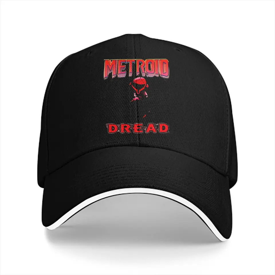 Čisté farebné klobúky Dread Dread Dámske klobúky Sun Visor Baseball Caps Super Metroid vrchol s čiapkou