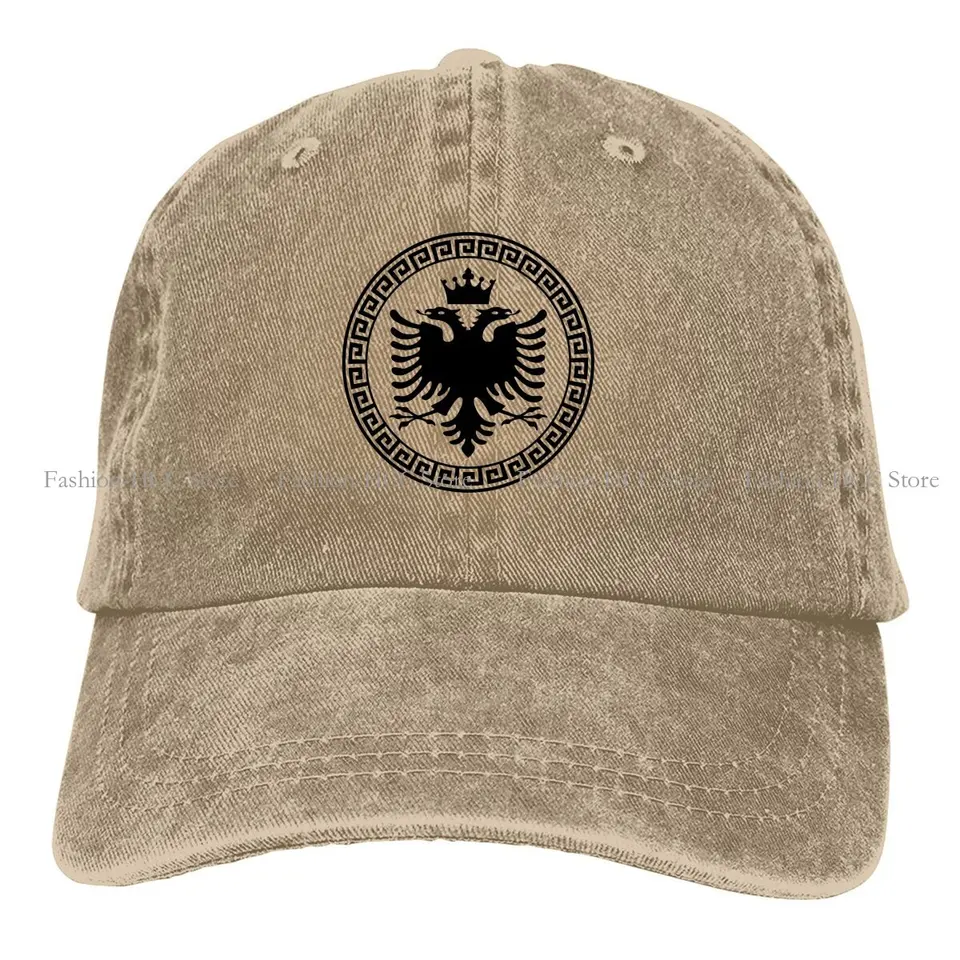 Čisté farebné klobúky King King Dámsky klobúk slnečné vŕbové čiapky baseball Albánsko Eagle vrchol s čiapkou