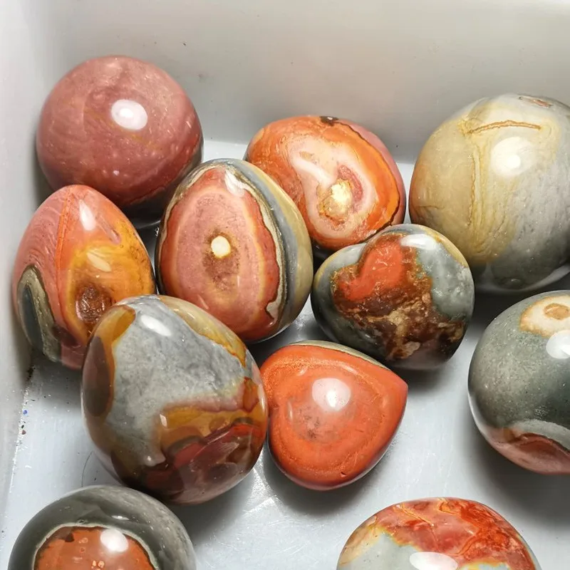 Čistý prírodný multicolor Jasper Sea Stone Reiki Rolling Gravel Liečivo darček Sorcery Play Stone