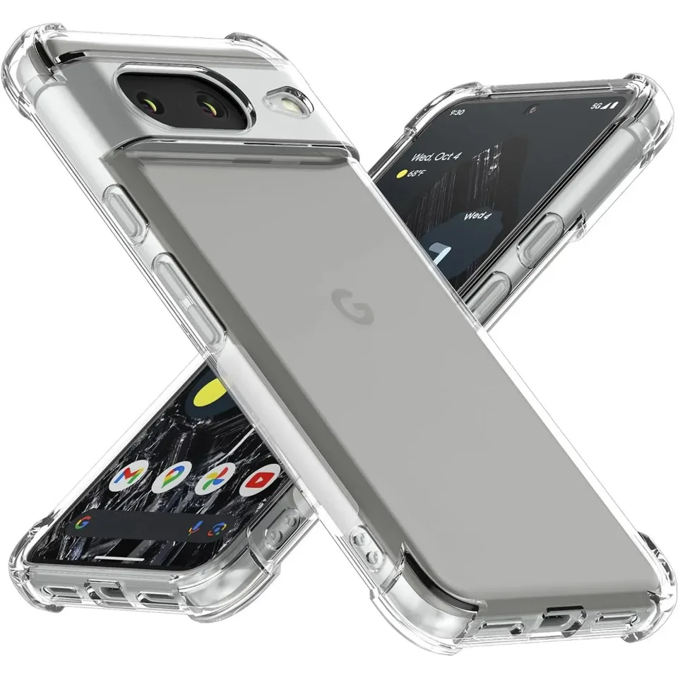 Čistý telefónny puzdro pre Google Pixel 9 9Pro Hustý nárazový nepriestrelný mäkký silikón Transparentný kryt telefónu pre Pixel 8Pro 7 Pro 6 Pro 8a 7a