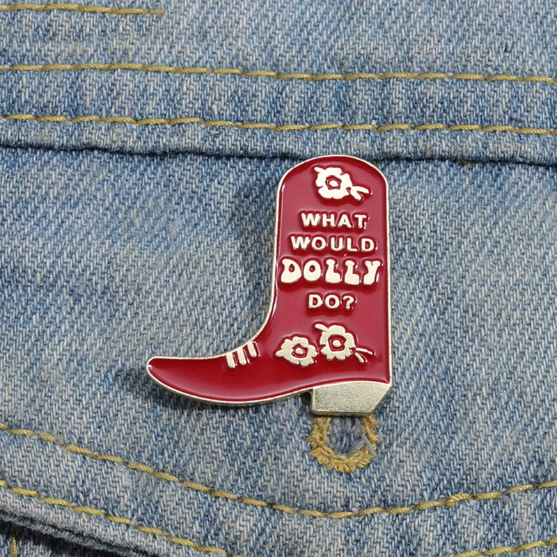 Čo by robilo dolly smaltované špendlíky na mieru vintage červené topánky brošne klopne odznaky punk vtipné šperky darček pre priateľov