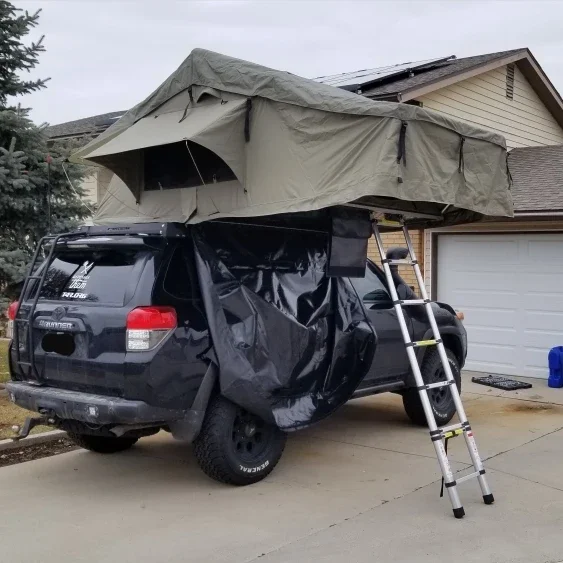 Čína mäkká škrupina Outdoor Camping Rooftop Car Stan predĺžená strecha horný stan