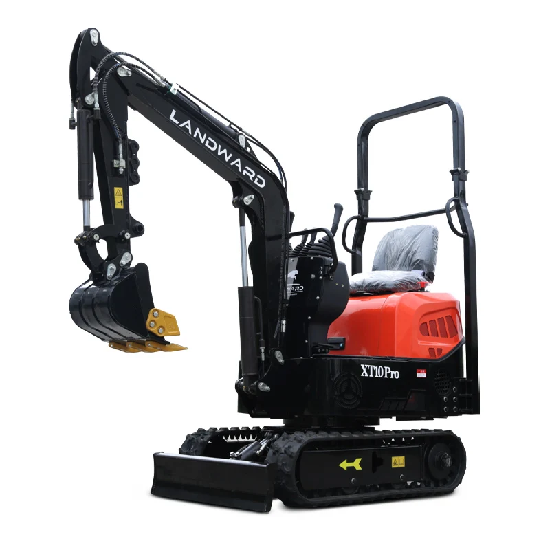 Čína nová modernizovaná 1 ton mini rýpadlo Euro 5 XT10PRO Ride-On Crawler Household Small Trencher Digger Príslušenstvo Prispôsobenie